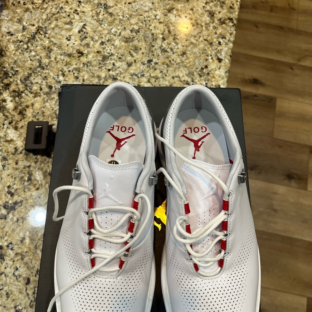 Jordan ADG4 White and Red Men’s Golf Shoes sz 11
